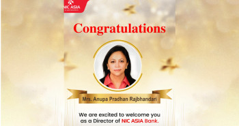 एनआईसी एशिया बैंकको सर्वसाधारण सेयरधनी समूहबाट सञ्चालकमा राजभण्डारी नियुक्त