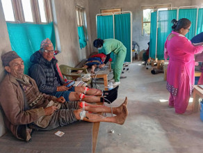 दोलखाको शैलुङमा निःशुल्क स्वास्थ्य शिविर