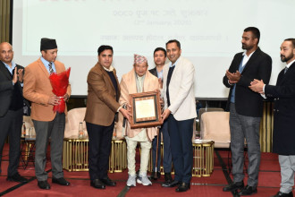 नेपालको रेमिट्यान्स क्षेत्रका अग्रणी नवराज घिमिरे सम्मानित