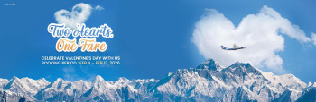 बुद्ध एयरको भ्यालेन्टाइन अफर, एकै टिकटमा दुई जनालाई एभरेष्ट एक्सपेरियन्स उडान