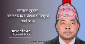 कैलाली १ का उम्मेदवार रामलालको चुनावी संकल्पः नदी कोरिडोरदेखि आधुनिक अस्पतालसम्म
