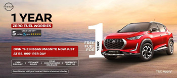 निसान म्याग्नाइटमा 'एक वर्ष शून्य इन्धन'