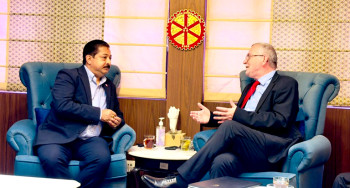 उद्योग वाणिज्य महासंघका वरिष्ठ उपाध्यक्ष श्रेष्ठ र स्लोभेनियाली राजदूतबीच भेट