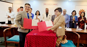 नेपाल महिला चेम्बर र नेपाल हस्तकला महासंघबीच सहकार्य सम्झौता