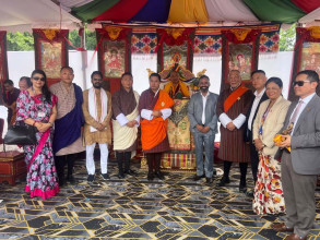 लुम्बिनीमा भुटान मन्दिर परिसरको भूमिपूजन समारोह सम्पन्न