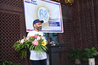 नेपाल वायुसेवा निगमले मनायो वार्षिकोत्सव, निगम सुधार्ने लक्ष्यमा मन्त्रालयको सधैं सहयोगः मन्त्री पौडेल