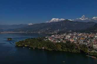 पोखरा सहरबाट देखिने माछापुच्छ्रे र अन्नपूर्ण हिमालको सुन्दर दृश्य (तस्बिरहरु)