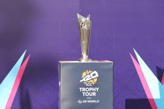 आईसीसी टी-२० विश्वकपको ट्रफी शीतल निवासमा प्रदर्शन (तस्बिरहरु)