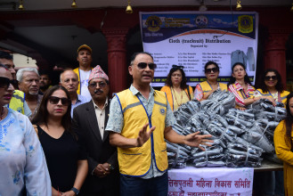 लायन्स क्लबद्वारा गौशाला प्रहरी वृत्तका प्रहरीहरुलाई ट्रयाकसुट हस्तान्तरण (तस्बिरहरु)