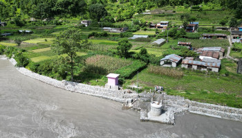 कालीगण्डकी कटान रोक्न तटबन्ध निर्माण