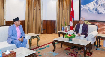 राष्ट्रपति पौडेल भेट्न शीतलनिवास पुगे राष्ट्रिय सभाध्यक्ष दाहाल