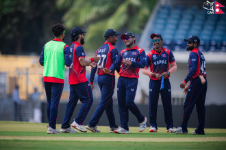 टी-२० विश्वकपमा पहिलो खेल खेल्दै नेपाल, प्रधानमन्त्रीले दिइन् शुभकामना