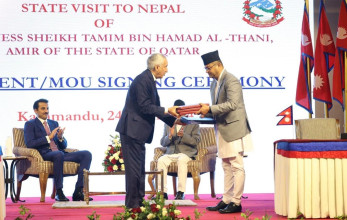 नेपाल-कतारबीच ६ वटा विषयमा समझदारीपत्रमा हस्ताक्षर