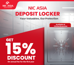 एनआईसी एशिया बैंककाे लकर सेवामा ग्राहकलाई १५ प्रतिशत छुट