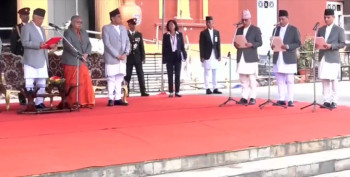 अन्तरिम प्रधानमन्त्रीको पहिलो मन्त्रिपरिषद् विस्तार, तीन मन्त्रीले लिए शपथ