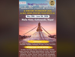 ‘हिमालयन लिटरेचर फेस्टिभल एण्ड राइटर्स २०२६’ले एनसेलको सहर्कायमा दिग्गज साहित्यकारलाई नेपाल ल्याउने