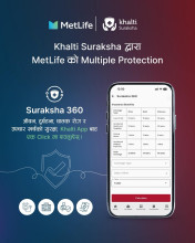 मेटलाइफ र खल्ती सुरक्षाद्वारा संयुक्त रूपमा सुरक्षा ३६० डिजिटल बीमा सुरु