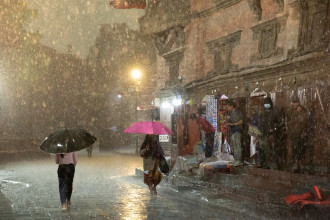 हुरीबताससहित वर्षाः मकवानपुरमा सबैभन्दा बढी, काठमाडौंमा कति?