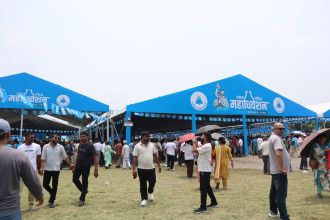 रास्वपा महाधिवेशनमा सहभागी हुन विभिन्न पार्टीका नेता चितवनमा