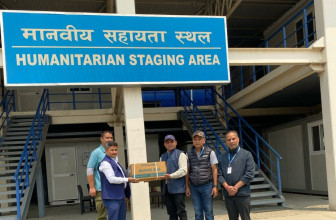 महासंघद्वारा म्यानमारका भूकम्पपीडितलाई राहत सामग्री हस्तान्तरण