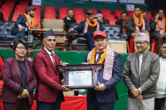 ४ वर्षे कार्यकाल पूरा गरी बिदा भए राखेप सदस्यसचिव घिसिङ