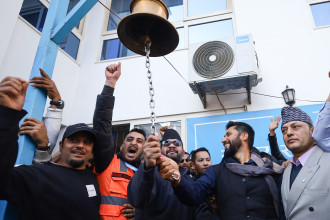 रास्वपा कार्यालयमा यसरी गरियो बालेनलाई स्वागत (तस्बिरहरू)