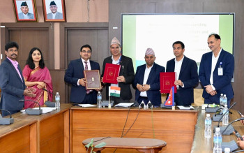भारतीय सहयोगमा निर्माण हुने १० परियोजनाको समझदारीपत्रमा हस्ताक्षर, ६२ करोड लागत