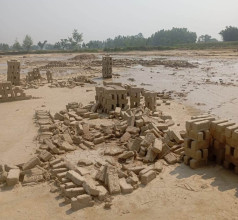 बेमौसमी वर्षाले रौतहटमा डेढ करोड काँचो इँटा नष्ट, साढे चार करोड नोक्सानी