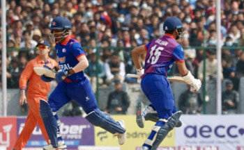 नेदरल्यान्डलाई ६ विकेटले हराउँदै फाइनलमा पुग्यो नेपाल