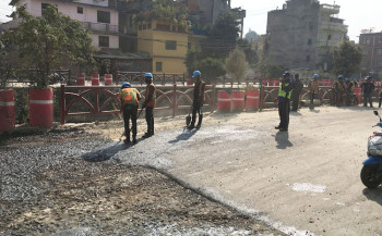 धोबीखोला करिडोर निर्माण अन्तिम चरणमा