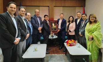 आइओइ महासचिव सान्तोस र महासंघका अध्यक्ष पदाधिकारीबीच भेटवार्ता