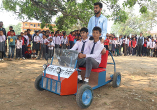 सल्यानटारका विद्यार्थीले बनाए विद्युतीय गाडी