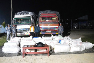 १६०० किलो गाँजासहित दुई जना पक्राउ