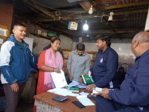 कृषिमन्त्री चौधरीद्वारा कालीमाटी बजारको अनुगमन