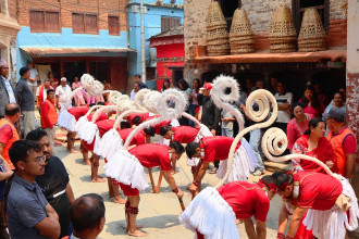 २१ महिना देखाएर समापन गरियोे हनुमान नाच