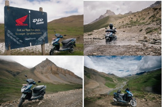 होन्डा डिओ १२५ को नयाँ कीर्तिमान, ५३०० मिटर उचाइ चुम्ने नेपालकै पहिलो स्कुटर