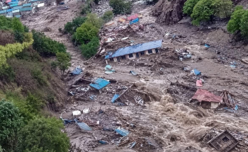 हुम्लाको नेप्कामा पहिरो खस्यो, विद्यालय भवनसहित जग्गा र गोठमा क्षति