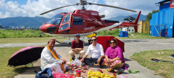 प्रभुले थप्यो एयरबस एच १२५ हेलिकोप्टर