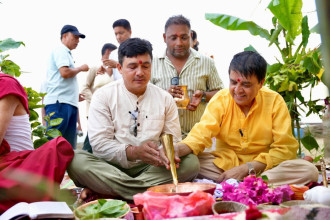 नवनिर्मित जालपादेवी मन्दिरमा क्षमा पूजा सम्पन्न, केबलकार दुई महिनाभित्रै सञ्चालनमा आउने