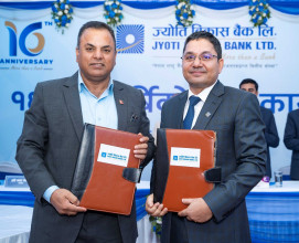 ज्योति विकास बैंकद्वारा तीन विभिन्न संस्थासँग सीआरएस सम्झौता
