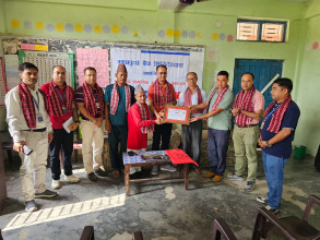 माछापुच्छ्रे बैंकद्वारा कैलालीको नवदुर्गा माविमा खानेपानी पूर्वाधार निर्माण