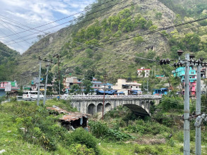 मध्यपहाडी लोकमार्गको मोदीखोलामा ‘आर्क ब्रिज’ निर्माण सुरु