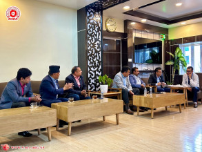 नाडाको प्रतिनिधिमण्डलद्वारा अर्थ मन्त्रालयका राजस्व सचिवसँग भेट, अटो मोबाइल क्षेत्रका समस्या समाधानका विषयमा छलफल