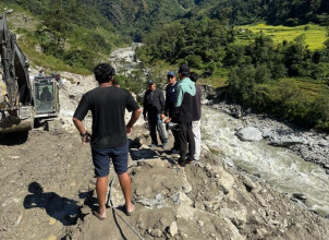 ८० दिनपछि खाँदबारी-किमाथांका सडक सञ्चालन