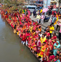 पशुपतिमा नवरात्रि महोत्सव, दैनिक नवदुर्गाको भजनकीर्तन