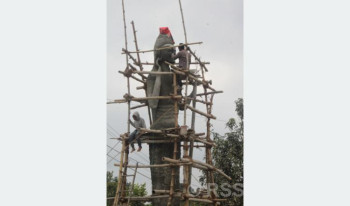 चन्दा संकलन गरी ३३ फिट अग्लो शिव मूर्ति निर्माण