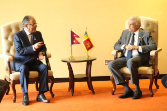 प्रधानमन्त्री प्रचण्ड–श्रीलंकाली राष्ट्रपति भेट, साझा आर्थिक क्रियाकलापमा सहकार्य गर्न सहमत