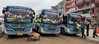 रोल्वालिङ यातायातले थप्यो तीन डिलक्स बस, जनकपुर र हेटौंडा गन्तव्य