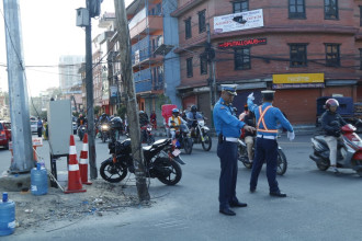 उपत्यकामा सक्रिय ट्राफिक प्रहरी, करिब २०० जना कारबाहीमा