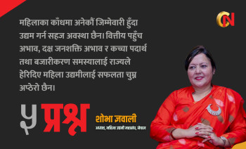 नेपालमा महिला उद्यमका लाभ र चुनौतीबारे महासंघ अध्यक्ष शोभा ज्ञवालीलाई पाँच प्रश्न 